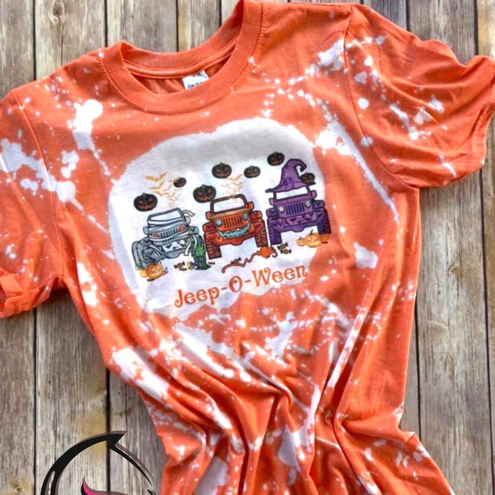 Jeep O Ween Bleached Graphic Tee